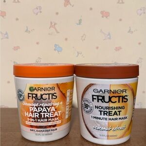 Garnier Fructis Papaya and Coconut Hair Mask Set
